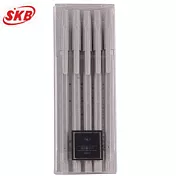 SKB SB-202復刻5入秘書原子筆0.7青石灰桿黑芯