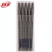 SKB SB-202復刻5入秘書原子筆0.7蒼山綠桿黑芯