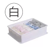 【E.dot】居家襪子15格附蓋收納盒白色