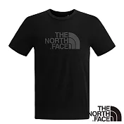 【The North Face】男 運動短袖休閒T恤M黑色