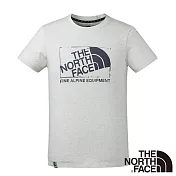 【The North Face】男 戶外休閒短袖T恤L白色