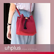 uhplus 簡約輕巧水桶包(紅)