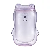 [星巴克]粉Bearista造型雙層玻璃杯