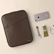 Livework 典藏乾燥花皮革3C平板包Ver.4-卡布奇諾