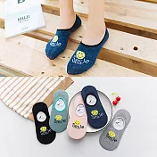 【Missking 1983】新款smile波浪防滑隱形襪 (五雙組)