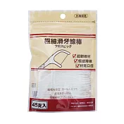 樂品極細滑牙線棒45入