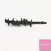 『坂井.亞希子』小貓兩三隻邊髮夾 -黑色