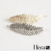 【Hera】赫拉 歐美復古羽毛葉髮夾-2色銀色