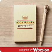 [W2Design] 學習養成-單字、例句練習本-小皇冠