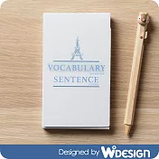 [W2Design] 學習養成-單字、例句練習本-鐵塔