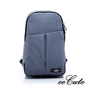 eeCute悠遊樂活隨身單肩斜背包-EEEP017-GY-簡約灰