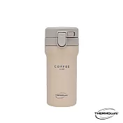 【THERMOcafe凱菲】不鏽鋼真空保溫瓶0.37L(TCVS-370CF-BW)咖啡棕