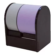 【Print Inform】ROLF 自由撕貼便利貼捲Dio雙色式 ‧紫色組(黑座)