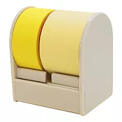 【Print Inform】ROLF 自由撕貼便利貼捲Dio雙色式 ‧黃色組(白座)