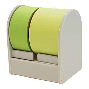 【Print Inform】ROLF 自由撕貼便利貼捲Dio雙色式 ‧綠色組(白座)