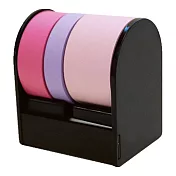 【Print Inform】ROLF 自由撕貼便利貼捲Trio三色式 ‧粉色組(黑座)