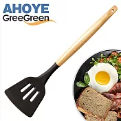 【GREEGREEN】橄欖木矽膠鍋鏟中空煎鏟