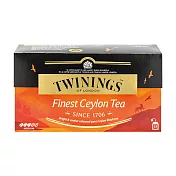 【TWININGS唐寧】極品錫蘭茶 25入