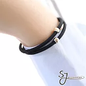 【SJ】簡約珠珠基礎髮束(兩款)-黑色6入組