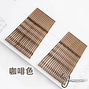 【SJ】日韓百搭金屬髮夾/黑毛夾(兩色)-咖啡色