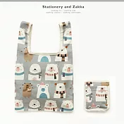 easygoing 購物袋(餅乾口袋好收納)‧熊honey~(灰)