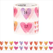 【Mark’s】水性筆可寫手帳數字紙膠帶 ‧愛心