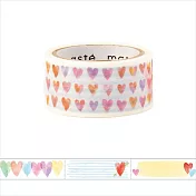 【Mark’s】水性筆可寫手帳標題紙膠帶 ‧愛心