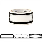 【Mark’s】水性筆可寫手帳標題紙膠帶 ‧黑白