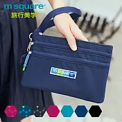 m square商旅系列Ⅱ三層小物收納包-寶藍