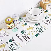 【EZlife】萬用可裁剪印花防油防塵墊30X500cm(2入組)綠色