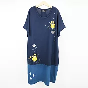 ：Urb.【星星貓】口袋洋裝FREE深藍