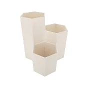 時代良品 粉嫩色系六角圓柱筆筒 SD-3619粉嫩米