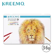 雄獅KREEMO 專業油性彩色鉛筆鐵盒裝-36色