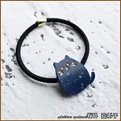 『坂井．亞希子』日系閃亮亮小貓咪髮圈 -藍色