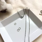 台灣製不鏽鋼項鍊(附3個墬環)