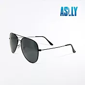 【ASLLY】純黑雷朋飛官款偏光墨鏡/太陽眼鏡