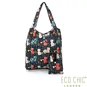 【英國ECO CHIC】時尚購物袋-花貓