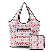 【英國ECO CHIC】時尚折疊休閒袋-雪納粉