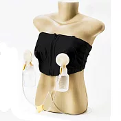 天使霓裳 電動吸乳器專用免手持內衣(黑/粉)L黑