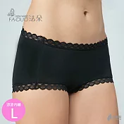 【法朵內衣。faduobra】娘娘無痕．涼感高腰內褲XL靜謐黑