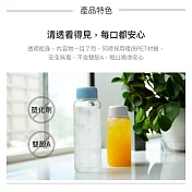 【樂扣樂扣】沁涼隨身水壺500ML(藍蓋)