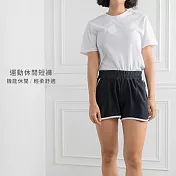 BeautyFocus女款運動休閒短褲75660黑色-S