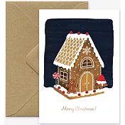 【AWS】GINGERBREAD HOUSE 聖誕卡 #時尚＃法國進口＃1085