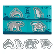 MIDORI 蝕刻工藝動物書籤夾-水族館