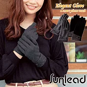 Sunlead 螢幕觸控。經典款保暖防風刷毛手套(黑色)