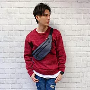 eeCute防側錄RFID隨身包(可當腰包/斜側背包)-EEEP022-GY-質感灰