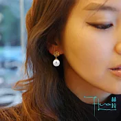 【Hera 赫拉】經典玫瑰珍珠耳針銀色