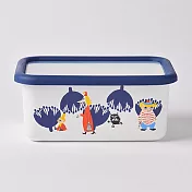 【Sugar Land】Moomin嚕嚕米琺瑯深型保鮮盒1120ml深型保鮮盒M