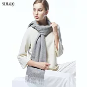 【ST.MALO】Alpaca柔細羊駝圍巾-1836WS-F淺灰色