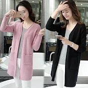 【NUMI】森-純色百搭口袋外套-共5色-52059-(F可選)F粉色